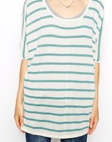 Thumbnail for your product : Ganni Boyfriend Top With 3/4 Sleeves