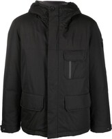 Thumbnail for your product : Yves Salomon Logo-Patch Hooded Padded Jacket