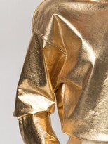 Thumbnail for your product : Valentino Metallic Cotton-Blend Hoodie