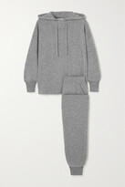 Thumbnail for your product : Allude Cashmere Hoodie And Track Pants Set - Gray - x small