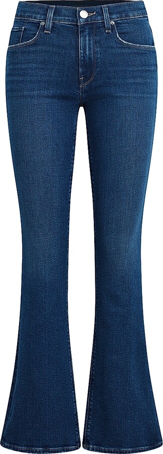 Hudson Women's Nico Mid-Rise Barefoot Boot-Cut Jeans - Moon Stone - Size 25
