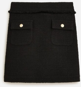 J.Crew Patch-pocket mini skirt in tweed
