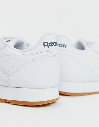 Regn helt seriøst pude Reebok Classic leather sneakers in white 49799 - ShopStyle