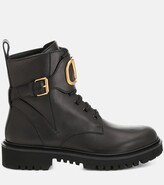 Thumbnail for your product : Valentino Garavani VLOGO leather ankle boots