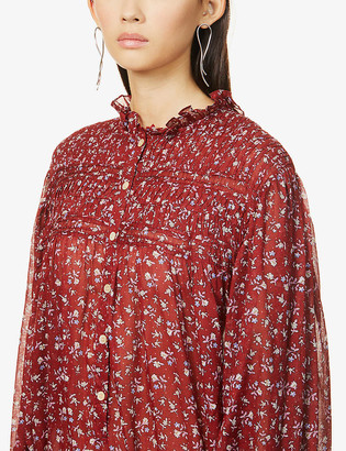 Etoile Isabel Marant Perkins floral-print cotton midi dress