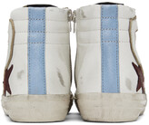 Thumbnail for your product : Golden Goose SSENSE Exclusive White & Taupe Slide Sneakers