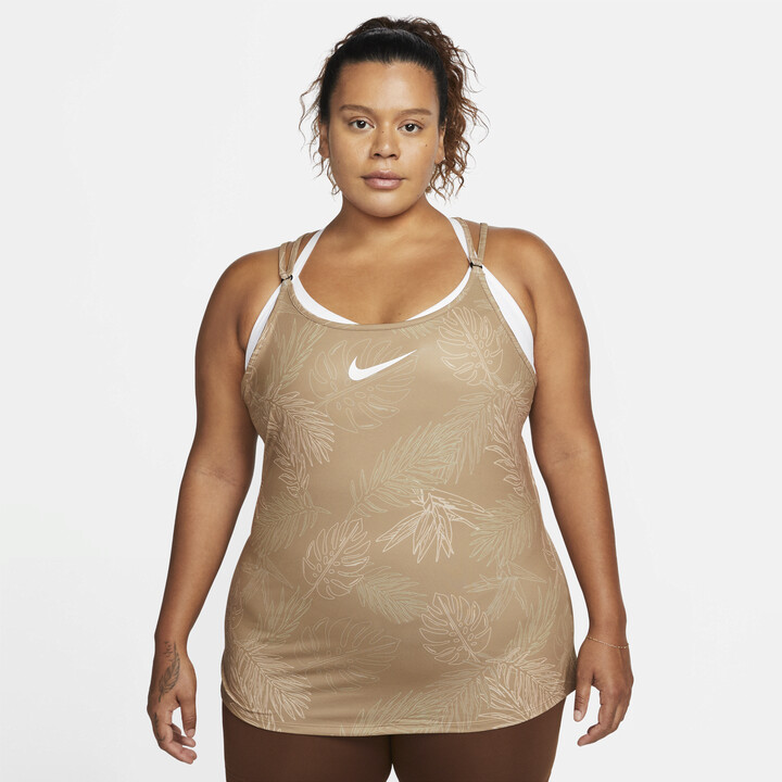 Nike Women's DriFIT One Luxe Slim Fit Strappy Tank Top (Plus Size) in