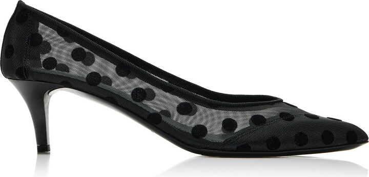 Isabel Marant Peleo Polka-Dot Mesh Pumps