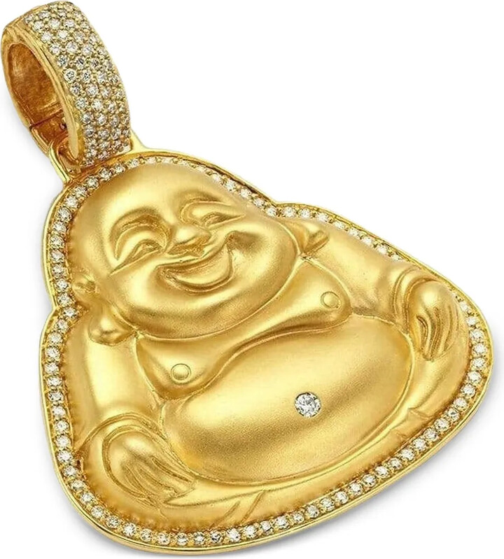 BUDDHA MAMA 20K yellow gold large Happy Buddha pendant