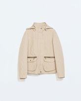 Thumbnail for your product : Zara 29489 Quilted Jacket With Hood