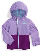 Thumbnail for your product : The North Face 'Flurry' Colorblock Hooded Waterproof Wind Jacket (Baby Girls)