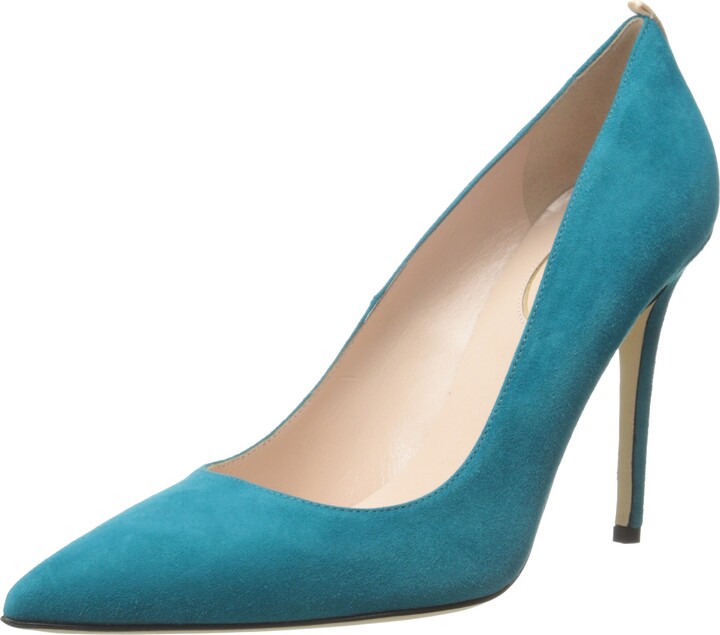 teal pumps