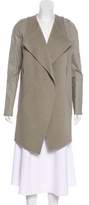 Thumbnail for your product : Kaufman Franco Kaufmanfranco Wool Leather-Trimmed Coat