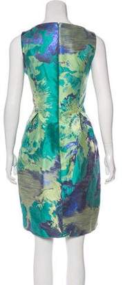 Lela Rose Satin Jacquard Dress