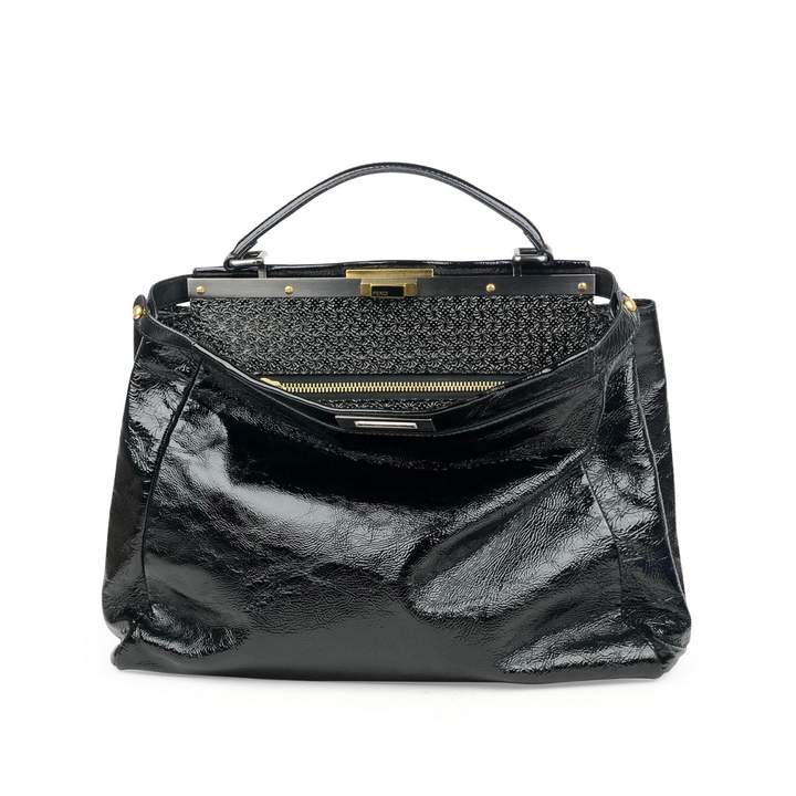 fendi peekaboo patent leather