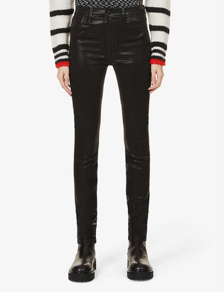 waxed denim jeans womens