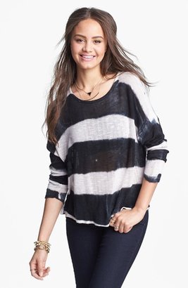 Truehitt Stripe Crop Sweater (Juniors)