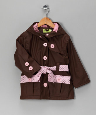 Western Chief Brown Frenchy French Raincoat - Toddler & Girls
