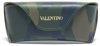 Valentino Wayfarer camouflage acetate sunglasses