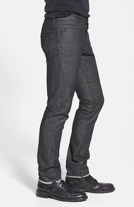 Vince 'Rhodes' Slim Fit Straight Leg Organic Cotton Jeans (Resin Black)