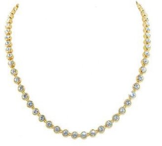 Swarovski Crystalline Gold crystal tennis necklace