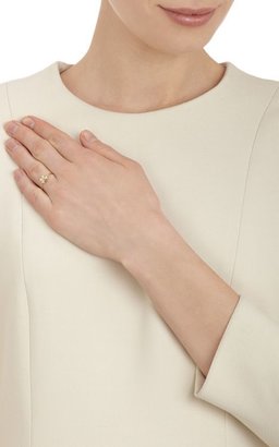 Jennifer Meyer Women's Four-Leaf Clover Ring-Colorless