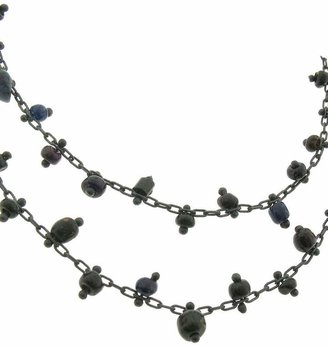 Ten Thousand Things Black Ancient Bead Necklace - Sterling Silver