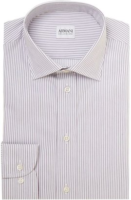 Armani Collezioni Men's Shadow Stripe Regular Fit Shirt