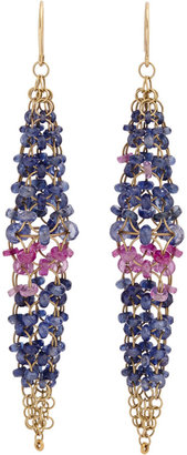 Mallary Marks Sapphire & Gold "Spire" Earrings
