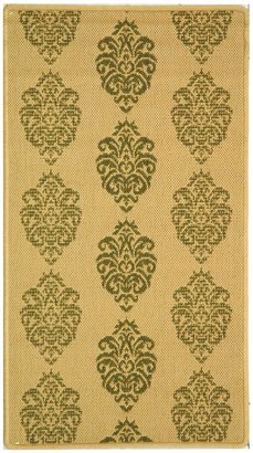 Safavieh Natural and Olive Indoor/ Outdoor Area Rug, 2-Feet by 3-Feet 7-Inch