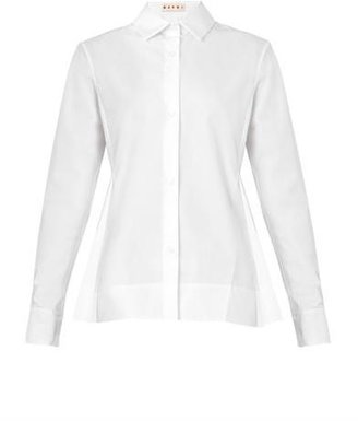 Marni Pleat-back cotton shirt