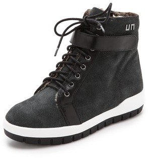 United Nude Philly Faux Fur Lined High Top Sneakers