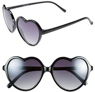 BP 'Luv' Tortoiseshell Heart 55mm Sunglasses (Juniors)