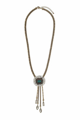 Topshop Premium long tassel necklace