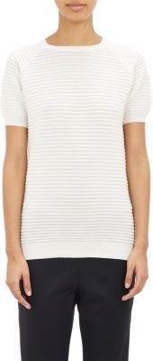 Co Ribbed Short-Sleeve Sweater