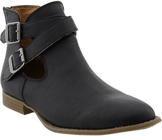 Old Navy Women's Buckled Faux-Leather Moto Boots