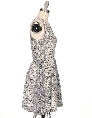 Joie Bernadine Snake Print Silk Dress