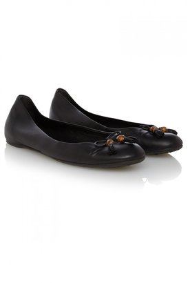Gucci Leather Ballet Flats