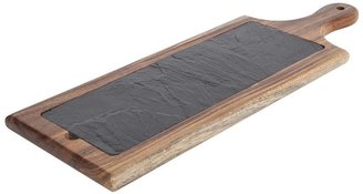 Acacia Paddle Board with Slate Plate