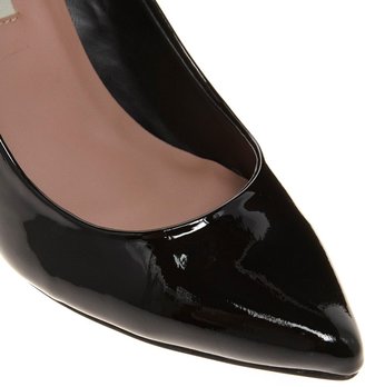 Dune Aimee Black Patent Heeled Shoe