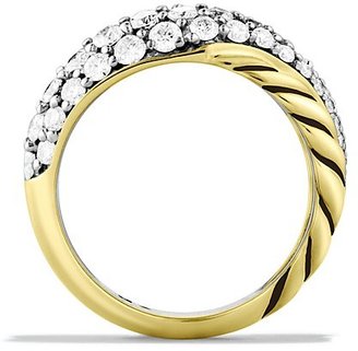 David Yurman Crossover Large Ring with Diamonds