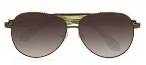 Vivienne Westwood Matt Aviator Sunglasses Bronze