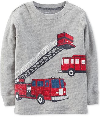 Carter's Little Boys' Firetruck Graphic Thermal Top