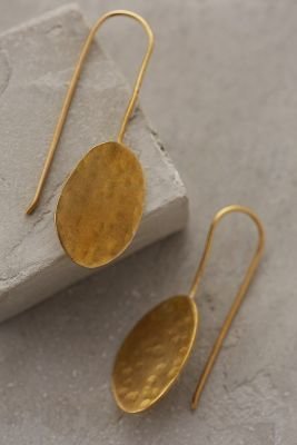 Made Hammered Disc Earrings