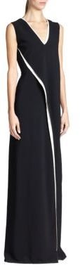 Reed Krakoff Asymmetrical Bicolor Gown