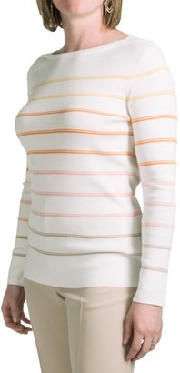 Pendleton Zuma Stripe Pullover Sweater - Cotton, Boat Neck (For Women)