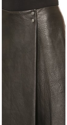 3.1 Phillip Lim Metallic Edge Leather Skirt
