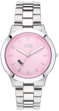 Storm Ladies pink dial silver bracelet watch