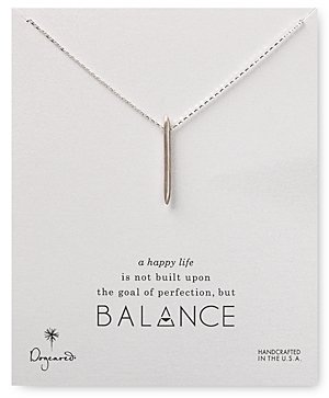 Dogeared Balance Spiked Spear Necklace, 18