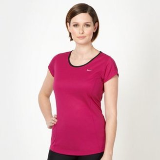 Nike Dark pink mesh back t-shirt